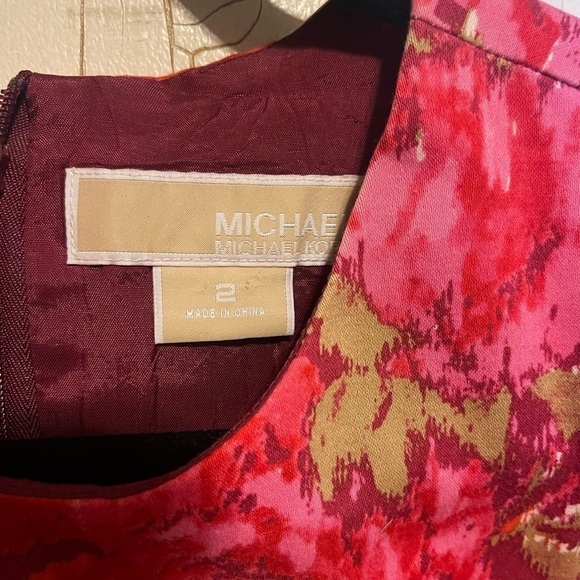 Floral Michael Kors Dress Size 2 Like New! - Picture 6 of 7